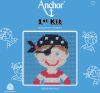 Kalóz Gobelin Hímzőkészlet Gyerekeknek és Kezdőknek - Anchor 1st Kit 10x10 cm