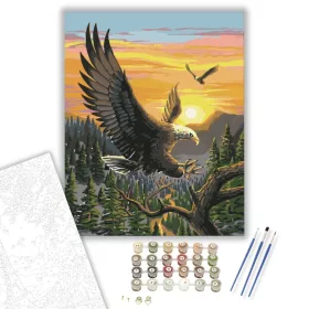 Sasok - számfestő készlet - Számfestő.hu - 40×50cm - keret nélkül