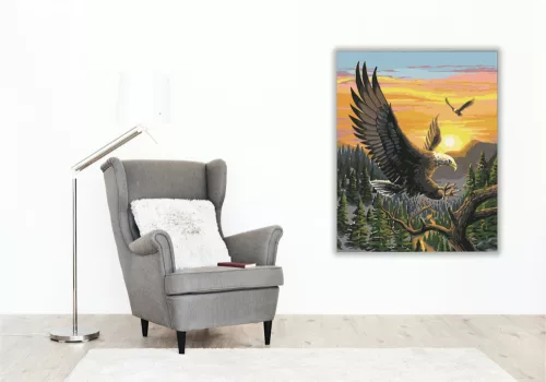 Sasok - számfestő készlet - Számfestő.hu - 40×50cm - keret nélkül