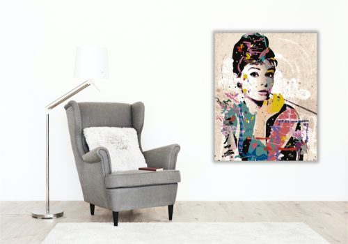 Színes Nő - számfestő készlet - Számfestő.hu - 40×50cm - keret nélkül