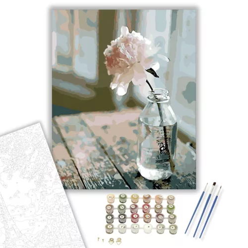 Egy Virág - számfestő készlet - Számfestő.hu - 50×60cm - keretre feszítve