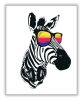 Zebra Napszemüvegben - számfestő készlet