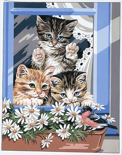 Cicák- Royal Paris - Előfestett Gobelin Hímzőkanava 45x60 cm