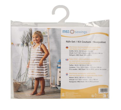 Anchor szabás-varrás kit – Kislány ruha, homokszínű