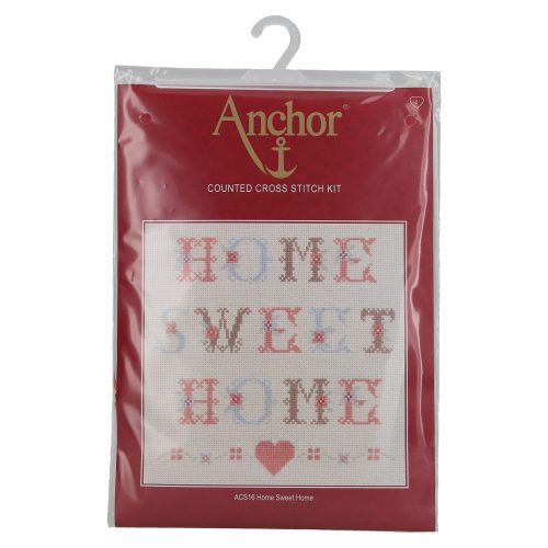  "Otthon édes otthon" - keresztszemes hímző készlet Anchor kit 26x26cm (UTOLSÓ DARAB) 