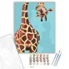 Őrűlt Zsiráf - számfestő készlet - Számfestő.hu - 40×50cm - keret nélkül