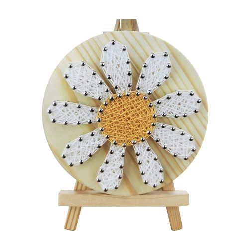 Kamilla virág - fonalgrafika készlet (String Art Kit, 11x11cm)
