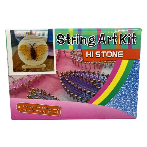 Lepke - fonalgrafika készlet (String Art Kit, 11x11cm)