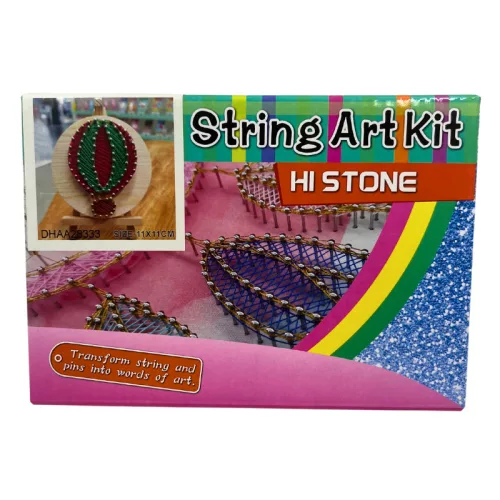 Kis léghajó - fonalgrafika készlet (String Art Kit, 11x11cm)