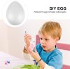 Festhető hungarocell tojások, festékkel és ecsettel - Húsvéti tojásfestő készlet