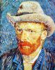 Van Gogh (Kalapos Férfi) - akciós számfestő készlet (30x40cm)