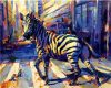 Zebra a Zebrán - akciós számfestő készlet (30x40cm)