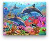 Delfin Család - akciós számfestő készlet (50x65cm)