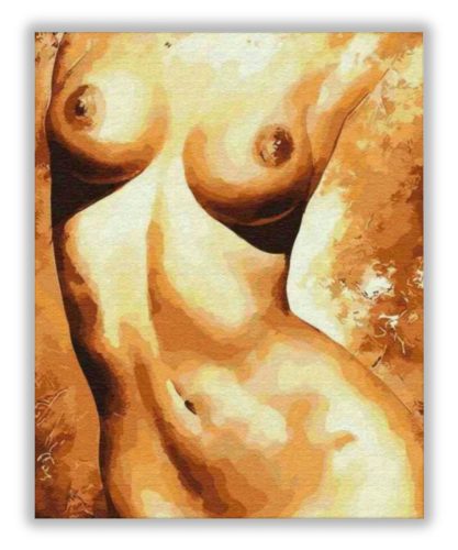 Fedetlen Női Test - számfestő készlet kezdőknek (50x65cm)