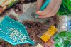 Aranyos Mosómedvekölyök  - gyémántszemes kirakó
