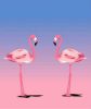 Aranyos Flamingók  - gyémántszemes kirakó