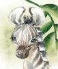 Aranyos Zebrakölyök  - gyémántszemes kirakó