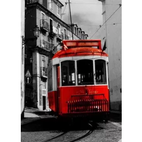 Retro Villamos  - gyémántszemes kirakó
