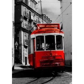 Retro Villamos - gyémántszemes kirakó