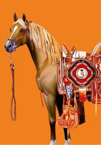 Ló Nyeregben  - gyémántszemes kirakó