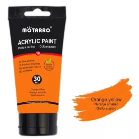 Narancs sárga Akrilfesték - Motarro, (30ml)