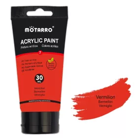 Ragyogó piros Akrilfesték - Motarro, (30ml)
