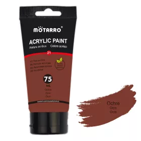 Okkerbarna Akrilfesték - Motarro, (75ml)