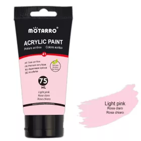   Világos Rózsaszín Akrilfesték – Motarro, pasztell (75ml)