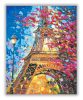 Virágos Párizs - számfestő készlet