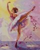 Elegáns balerina - előszínezett számfestő készlet (50x65cm)