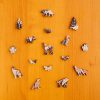 Husky - egyedi mintás fa puzzle