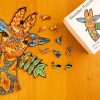 Zsiráf - egyedi mintás fa puzzle