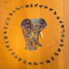 Egzotikus elefánt - egyedi mintás fa puzzle