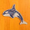 Delfin - egyedi mintás fa puzzle díszdobozban