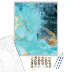 Arany a Tenger Alatt - számfestő készlet - Számfestő.hu - 40×50cm - keret nélkül