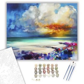 Aranyló Égbolt - számfestő készlet - Számfestő.hu - 40×50cm - keret nélkül