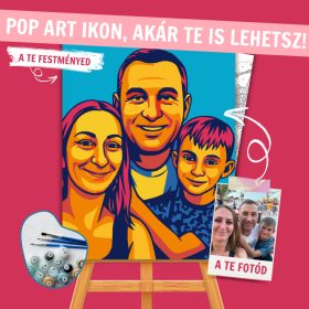 Számfestő Portré - Andy Warhol Stílusban (Klasszikus Szitanyomat stílus) - Számfestő.hu - 30×40cm - keret nélkül