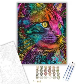 Felis - számfestő készlet - Számfestő.hu - 40×50cm - keret nélkül