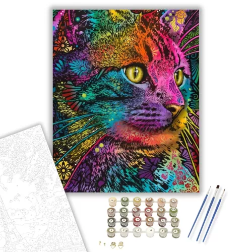Felis - számfestő készlet - Számfestő.hu - 40×50cm - keretre feszítve