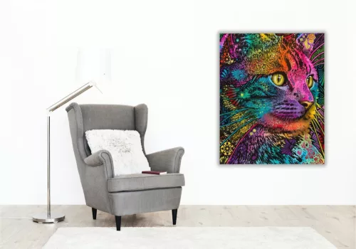 Felis - számfestő készlet - Számfestő.hu - 80×100cm - keret nélkül