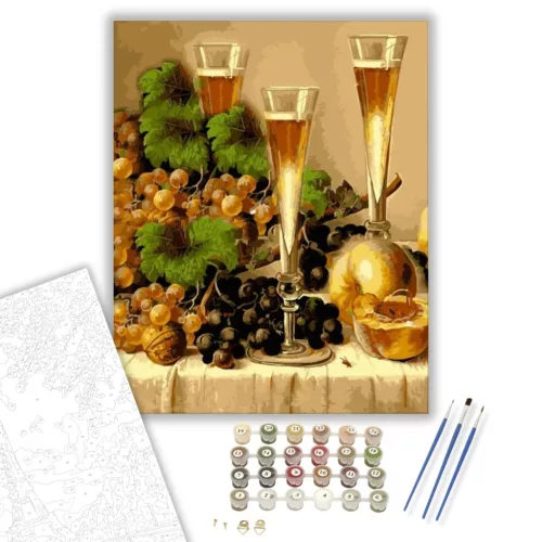 Sommelier - számfestő készlet - Számfestő.hu - 50×60cm - keretre feszítve
