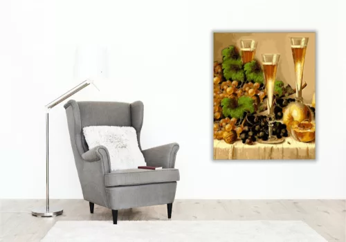Sommelier - számfestő készlet - Számfestő.hu - 80×100cm - keretre feszítve
