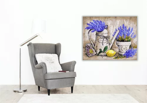 Levendula - számfestő készlet - Számfestő.hu - 80×100cm - keretre feszítve