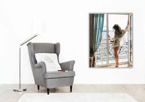 Vonzó hölgy - számfestő készlet - Számfestő.hu - 50×60cm - keret nélkül