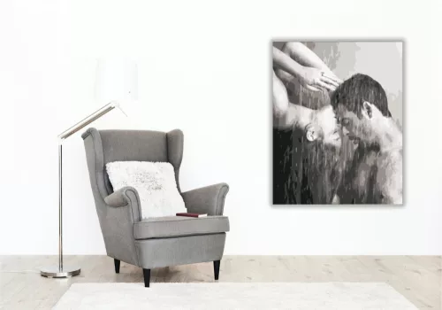 Ketten - számfestő készlet - Számfestő.hu - 40×50cm - keret nélkül