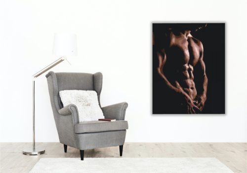 Férfi felsőtest - számfestő készlet - Számfestő.hu - 60×70cm - keret nélkül