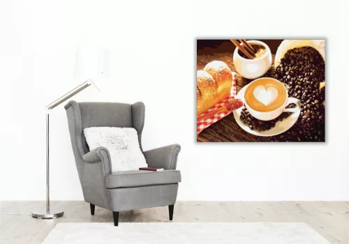 Presszó kávé - számfestő készlet - Számfestő.hu - 60×70cm - keret nélkül