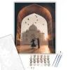 Taj Mahal - számfestő készlet - Számfestő.hu - 40×50cm - keretre feszítve