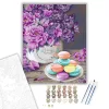 Vintage macaron - számfestő készlet - Számfestő.hu - 40×50cm - keretre feszítve