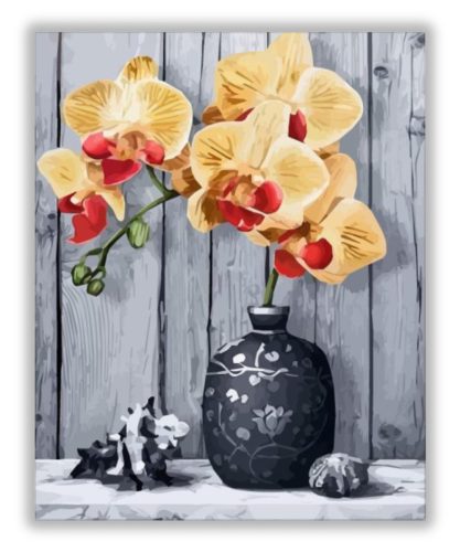 Egy szál orchidea - számfestő készlet